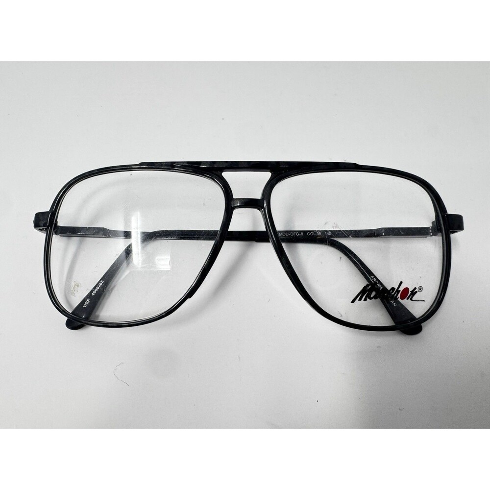 Marchon CFG-9 Col. 35 Black Sunglass Eyeglass Frames 56-13-140 Made in Japan NOS